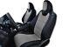 Chevy Camaro 2010-2015 Black/grey Leather-like Custom Fit Front Seat Cover
