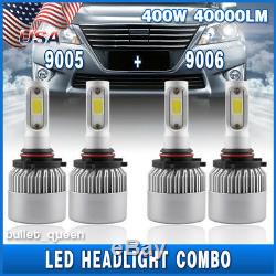 Combo 9005 9006 LED Headlight Kit for Chevy Silverado Tahoe 1999-2006 Hi/Lo Beam