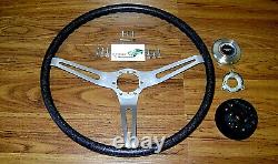 Comfort Grip Steering Wheel Kit Black Cushion 3spoke 67-8 Camaro Chevelle Impala
