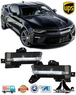 DRL Driving Fog Lights Front Bumper Lamps KIt for 2016 2017 2018 Chevy Camaro SS
