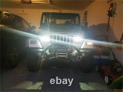 Dot Approved 7 Round Osram LED Headlights Hi/Lo Beam For Jeep Wrangler JK TJ CJ