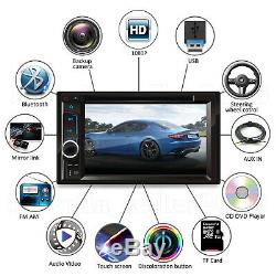 Double Din Touchscreen Car Radio CD DVD Stereo Mirror Link For GPS Free Camera