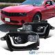 Fit 10-13 Chevy Camaro Led Bar Glossy Black Projector Headlights Lamp Left+right