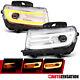 Fit 2014-2015 Chevy Camaro Projector Headlights Switchback Led Sequential 14-15