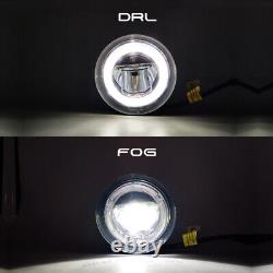 Fit Chevrolet Chevy Camaro 2010-2013 LED Fog Light Assembly Kit With Halo Ring DRL