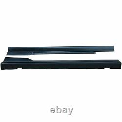 Fit For 2010-2015 Chevy Chevrolet Camaro ZL1 Style Side Skirts Matte Black Pair