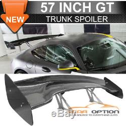 Fit Nissan 57 Inch 3-D GT JDM Real Carbon Fiber Deck Trunk Spoiler Wing