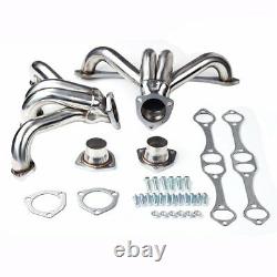 Fit for Chevy Stainless Hugger Headers Small Block SB V8 Engines 283 305 327 350