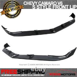 Fits 10-13 Chevy Camaro V6 S Style PU Front Bumper Lip Spoiler