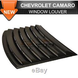 Fits 10-15 Chevrolet Camaro Rear Window Louver Unpainted Black PUR