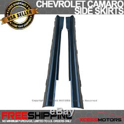 Fits 10-15 Chevrolet Chevy Camaro ZL1 Style Side Skirts Panels Pair Bodykit