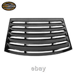 Fits 10-15 Chevy Camaro Rear Window Louver Cover Sun Shade Vent Gloss Black