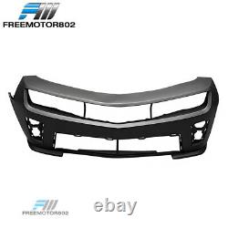 Fits 10-15 Chevy Camaro ZL1 Front Bumper Cover Conversion + Grilles + Fog Lights