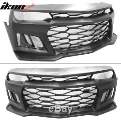 Fits 14-15 Chevy Camaro IKON 5TH to 6TH Gen ZL1 Front Bumper Cover +DRL Foglight