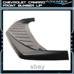 Fits 14-15 Chevy Camaro Z28 Style Unpainted Black Front Bumper Lip Spoiler PU