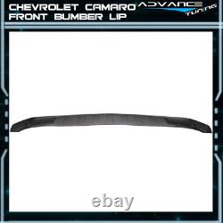 Fits 14-15 Chevy Camaro Z28 Style Unpainted Black Front Bumper Lip Spoiler PU