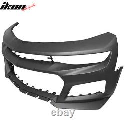 Fits 16-18 Chevy Camaro ZL1 Style Front Bumper Cover Conversion with DRL Fog Light
