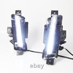 Fits 16-20 Chevy Camaro ZL1 DRL Fog Lights Clear with Amber Switchback Signal 2Pc