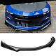 Fits 16-22 Chevy Camaro 1le Style Gloss Black Front Bumper Lip Splitter Abs