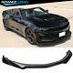 Fits 16-23 Chevy Camaro 2dr 1le Style Gloss Black Front Bumper Lip Splitter Abs