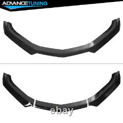 Fits 16-23 Chevy Camaro 2DR 1LE Style Gloss Black Front Bumper Lip Splitter ABS