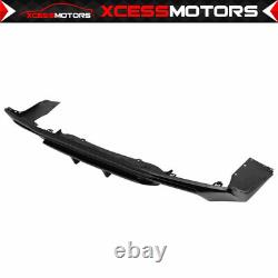 Fits 16-23 Chevy Camaro Gloss Black PP Rear Bumper Lip Diffuser Exhaust Wing