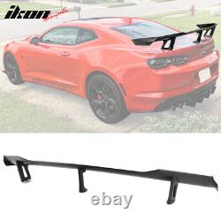 Fits 16-23 Chevy Camaro ZL1 1LE Style ABS Unpainted Black Trunk Spoiler