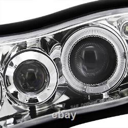 Fits 1998-2002 Chevy Camaro LED Halo Projector Headlights Head Lamps Left+Right