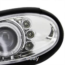 Fits 1998-2002 Chevy Camaro LED Halo Projector Headlights Head Lamps Left+Right