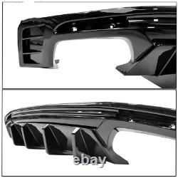 Fits 2016-2022 Chevy Camaro Ikon Style Rear Bumper Lip Diffuser Gloss Black