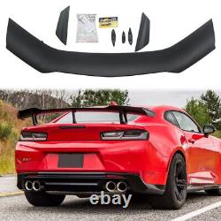 Fits 2016-2024 Chevy Camaro ZL1 1LE Style Rear Trunk Spoiler Wing Matte Black