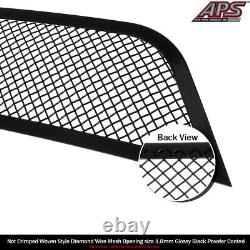 Fits 2019-2023 Chevy Camaro 1SS/2SS Stainless Black Mesh Grille Insert Combo