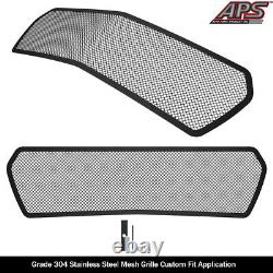 Fits 2019-2023 Chevy Camaro ZL1 Lower Bumper Stainless Black Mesh Grille Insert