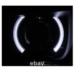 For 10-13 Chevy Camaro Ccfl Halo Black/smoke Lens Projector Headlights Headlamps