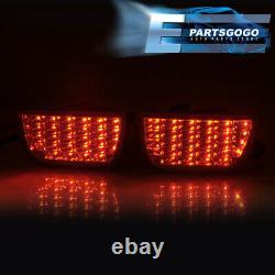 For 10-13 Chevy Camaro Lt Sequential Smoked Lens LED Brake Tail Lights Lamps Set