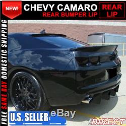 For 10-13 Chevy Camaro OE Shark Fin Rear Bumper Lip Diffuser Polyurethane