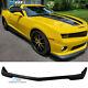 For 10-13 Chevy Camaro V6 Only Front Bumper Lip Spoiler Ss Style Black Pu