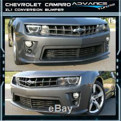 For 10-13 Chevy Camaro ZL1 Front Bumper Cover 8Pcs Bodykit PP Grille Diffuser