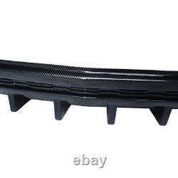 For 10-13 Chevy Camaro ZL1 Models Rear Bumper Diffuser Lip Shark Fin Carbon Look