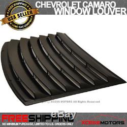 For 10-15 Chevrolet Camaro Black Rear Window Louver PUR Kit