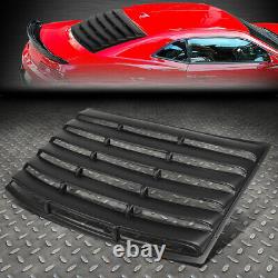 For 10-15 Chevy Camaro Coupe Glossy Rear Window Louver Windshield Shade Cover
