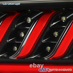 For 16-18 Chevy Camaro Black LED Sequential Tail Lights Signal Lamps Left+Right