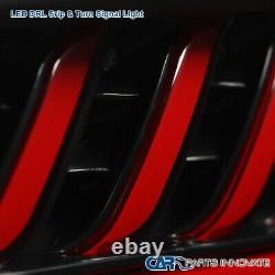 For 16-18 Chevy Camaro Black LED Sequential Tail Lights Signal Lamps Left+Right