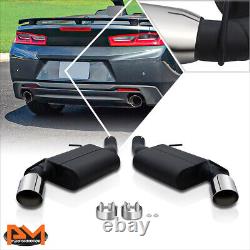 For 16-19 Chevy Camaro SS 6.2L Dual 4 Tips OE Style Mufflers Axle Back Exhaust