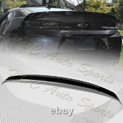 For 16-20 Chevy Camaro Factory Style 3-Piece Painted BLK ABS Rear Trunk Spoiler