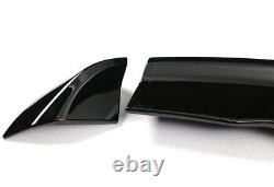 For 16-20 Chevy Camaro Factory Style 3-Piece Painted BLK ABS Rear Trunk Spoiler