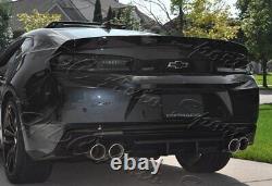 For 16-20 Chevy Camaro Factory Style 3-Piece Painted BLK ABS Rear Trunk Spoiler