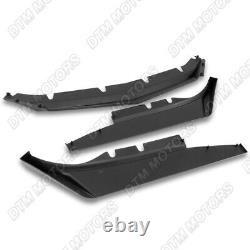 For 16-22 Chevy Camaro Painted Black 1LE-Style Front Bumper Lip Body Kit Spoiler