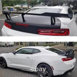 For 16-22 Chevy Camaro ZL1 1LE Style2D Rear Trunk Spoiler Wing Carbon Fiber Look