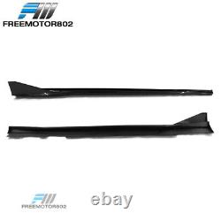 For 16-23 Chevy Camaro 4PCS Gloss Black Side Skirts Extension IKON V3 Style PP